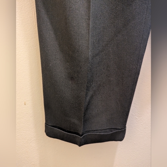 The Limited Dark Olive Green Dress Pants Trousers High Waist Wool Blend- 14 - Picture 7 of 11